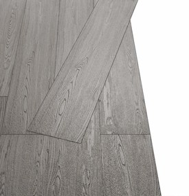 vidaXL Πλάκες Δαπέδου 18 pcs Σκούρο Γκρι 2,51 m² PVC