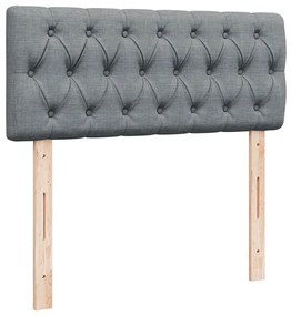 Κρεβάτι Boxspring με Στρώμα Ανοιχτό Γκρι 120x190 εκ. Υφασμάτινο 3286626