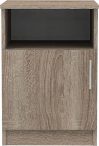 Κομοδίνο Galdi pakoworld σε sonoma truffle απόχρωση 40x45x60εκ