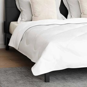 vidaXL Σετ Κουβέρτας με μαξιλάρι 3 pcs Λευκό 240 x 220 cm Μικροΐνες