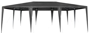 vidaXL Σκηνή Πάρτυ Γκρι και Λευκό 600 x 400 x 266 εκ