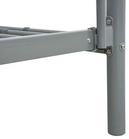 vidaXL Κουκέτα Γκρι 90 x 200 εκ. Μεταλλική