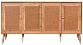 Μπουφές Jut 998VOW1162 180x41x81cm Oak Melamine, Metal