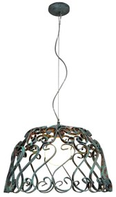 Φωτιστικό Οροφής Κρεμαστό HL-3586-1 PXL 77-4026 Lewis Old Copper Φ125 Homelighting Metal