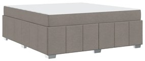 vidaXL Σκελετός Κρεβατιού Taupe 180 x 200 cm ύφασμα