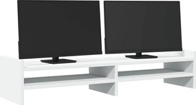vidaXL Βάση Οθόνης Λευκή 100x27x20 εκ. από Επεξ. Ξύλο