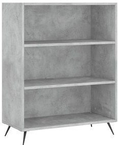 vidaXL Ντουλάπι Γκρι Σκυροδέματος 69,5x34x180 εκ. Επεξεργασμένο Ξύλο