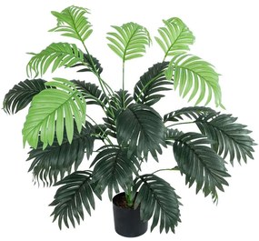 Τεχνητό Φυτό Caladium 20915 Φ90x80cm Green GloboStar Πολυαιθυλένιο,Ύφασμα