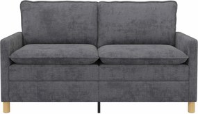 vidaXL Καναπές Σκούρο Γκρι 156 x 81 x 87,5 εκ Πολυεστέρας