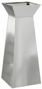 vidaXL Γλάστρα Πυλώνας Ασημί 40 x 40 x 100 cm Ατσάλι