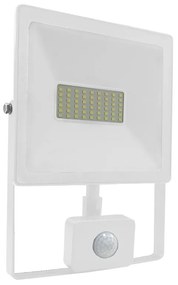 WHITE SENSOR  LED SMD FLOOD LUMINAIRE IP66 50W 6000K 4500Lm 230V RA80 ACA Q5060WS