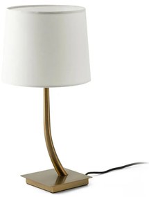 Επιτραπέζιο Φωτιστικό - Πορτατίφ Rem 29685-04 E27 max 15W Bronze - White Faro Barcelona Aluminium, Textilene