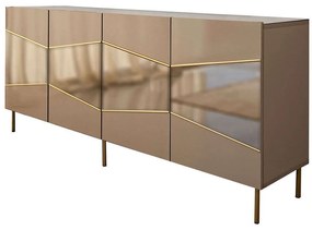 Μπουφές Nice 552NOS1808 180x40x80cm Bronze-Gold Mdf