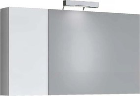 Drop Status White Gloss 100 MDF - Καθρέπτης Με Ντουλάπι (97x12x50)