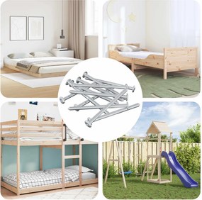 vidaXL Βίδα 1200 pcs Ασημί M6 x 85 χιλ. Ατσάλι