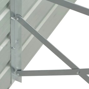 vidaXL Ζαρντινιέρα Υπερυψωμένη Ανθρακί 400x80x77 εκ. Γαλβαν. Χάλυβας