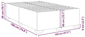 ΠΛΑΙΣΙΟ ΚΡΕΒΑΤΙΟΥ ΜΑΥΡΟ 120X190 ΕΚ. ΥΦΑΣΜΑΤΙΝΟ 3284459