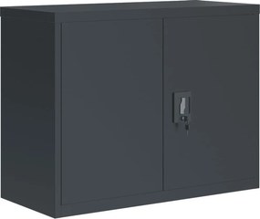 vidaXL Αρχειοθήκη Ανθρακί 90 x 40 x 110 εκ. Ατσάλινη