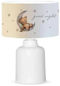 Παιδικό φωτιστικό επιτραπέζιο PWL-1099 Ε27 λευκό-γκρι Φ24x32εκ 24x24x32 εκ.