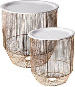 ΤΡΑΠΕΖΆΚΙΑ ΣΑΛΟΝΙΟΎ STORAGE BASKET WITH TRAY S2 A98102210