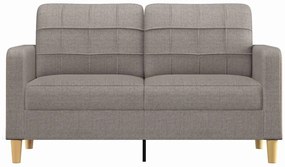 vidaXL Καναπές Διθέσιος Taupe 140 εκ. Υφασμάτινος