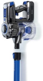Κάθετη ηλεκτρική σκούπα Ariete SCOPA 2722/00, 120W, 1 l, 2 ταχύτητες, Μηχανοκίνητη βούρτσα με LED, Ένδειξη μπαταρίας, Μπλε