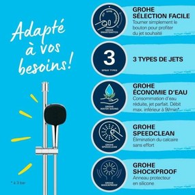 Στήλη ντους Grohe Vitalio Comfort 110 Μέταλλο