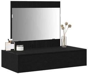 vidaXL Τραπέζι περιποίησης Μαύρο 83 x 40 x 70 εκ Επεξεργασμένο ξύλο