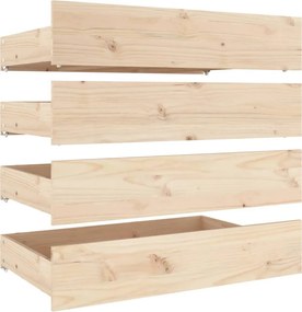 vidaXL Πλαίσιο Κρεβατιού 150 x 200 εκ. Μασίφ Ξύλο King Size