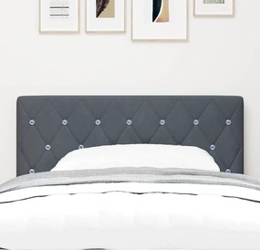 vidaXL Κεφαλάρι Σκούρο Γκρι 90 cm Βελούδο