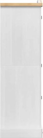 vidaXL Ντουλάπι CORONA Λευκό 101 x 52 x 170 εκ Στερεά ξυλεία πεύκου