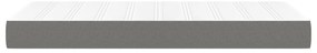 vidaXL Στρώμα με Pocket Springs Σκούρο Γκρι 120x190x20 εκ. Υφασμάτινο