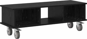 vidaXL Βάση TV Μαύρη Οξυά 100 x 35 x 35 εκ Επεξεργασμένο ξύλο