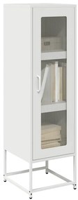 vidaXL Highboard Λευκό 36x39x123 cm από χάλυβα ψυχρής έλασης