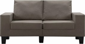 vidaXL Καναπές Taupe Διθέσιοι ύφασμα