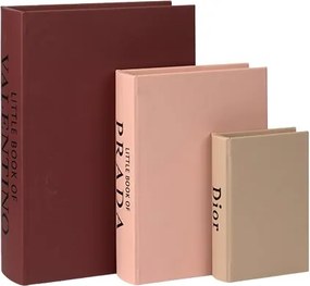 Διακοσμητικά Βιβλία/Κουτιά (Σετ 3τμχ) Estheti 819-01804