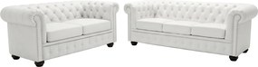 ΚΑΝΑΠΕΣ 3ΘΕΣΙΟΣ T.CHESTERFIELD HM3009.02 ΤΕΧΝΟΔΕΡΜΑ ΛΕΥΚΟ ΜΑΤ 208x90x73 εκ.