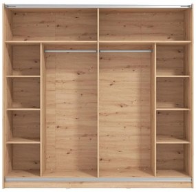 Nτουλάπα Sierra με Καθρέφτη 220 Artisan Oak 217x62.5x210 εκ. 217x62.5x210 εκ.