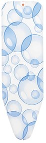 Brabantia 90300147 Κάλυμμα σιδερώστρας B 124x38cm, PerfectFlow Bubbles