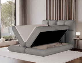 Επενδυμένο κρεβάτι Tario-Γκρι-180 x 200