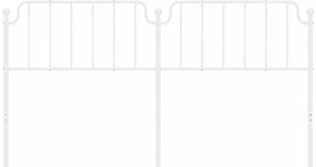 vidaXL Κεφαλάρι Λευκό 180 εκ. Μεταλλικό