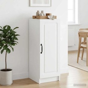 vidaXL Πλαϊνό γραφείο Λευκό 33 x 34,5 x 87 εκ. Επεξεργασμένο Ξύλο
