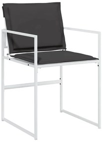 vidaXL Σέτ φαγητού για κήπο 5 pcs Λευκό 160 x 80 x 73 εκ