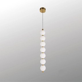 Φωτιστικό Οροφής Κρεμαστό 01426.14 20W LED 3000K 2000Lm 70x7cm Gold Luma