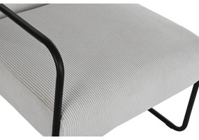 Πολυθρόνα DKD Home Decor Μαύρο πολυεστέρας Λευκό Σίδερο (64 x 74 x 79 cm)