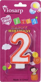 Κερί Γενεθλίων 2 – Birthday Number Candle Happy Birthday