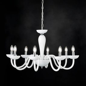 Φωτιστικό Κρεμαστο Aca BLK82188PWC LUNARIA Λευκό (White)
