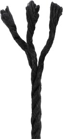 vidaXL Cotton Twine 4 mm 50 m Μαύρο 100% Βαμβάκι