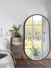 Stewehome Διακοσμητικός καθρέφτης τοίχου MDF οβάλ 90x50 cm