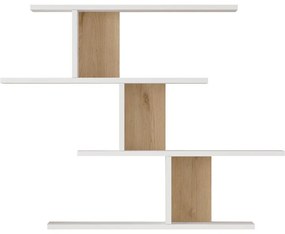 Ραφιέρα Τοίχου Zaka σε Φυσικό - Λευκό 98.7x14.5x78εκ. 98.7x14.5x78 εκ.